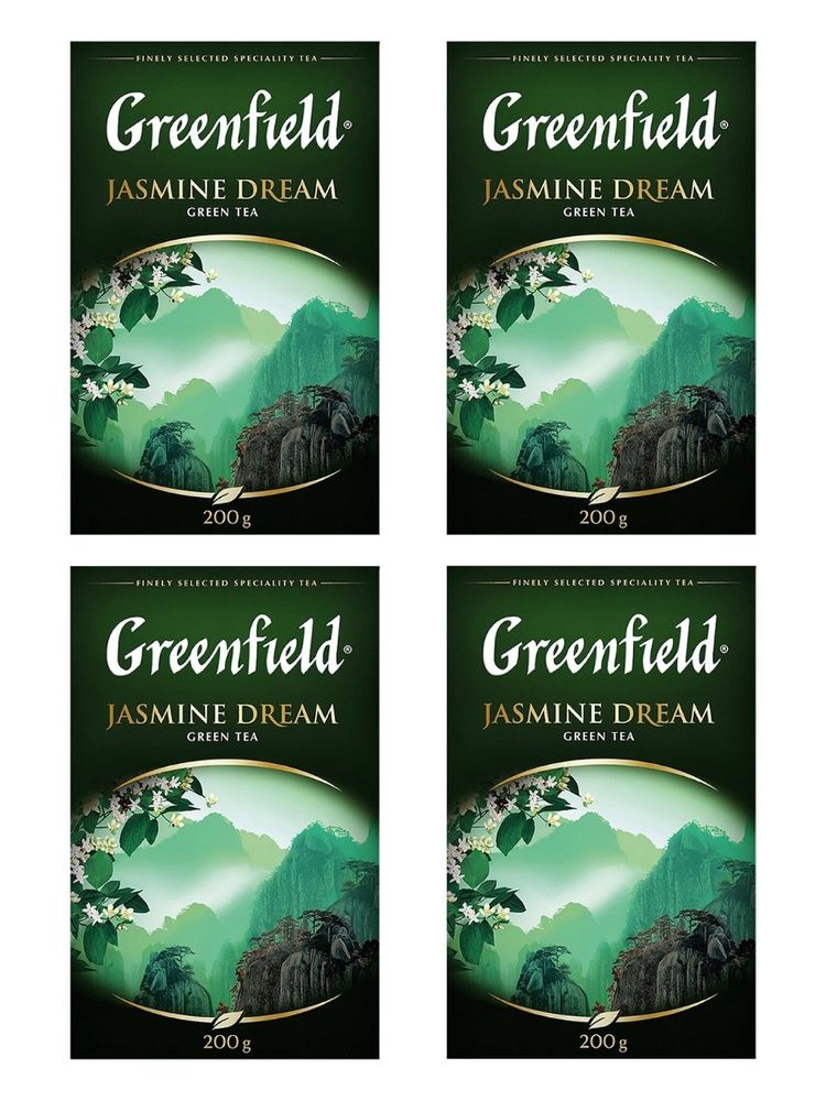 Чай зеленый Greenfield Jasmine Dream 200 г x 4 шт