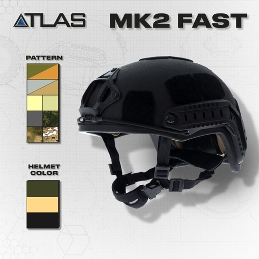 Бронешлем OpsCore безухий Мk2(Бр2) Gen.3, Atlas