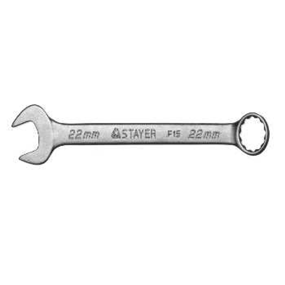 Ключ комбинированный 22 мм хромированный STAYER, 27085-22