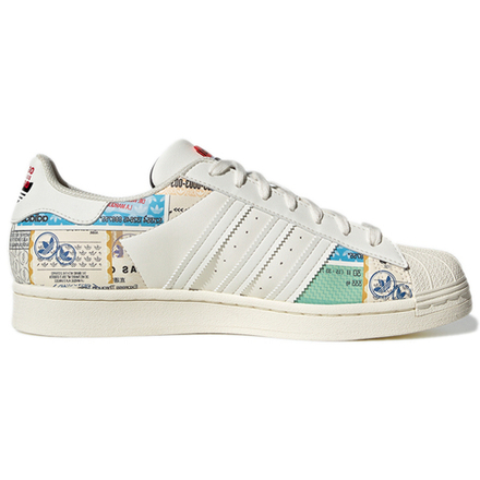 Кроссовки Adidas Originals Superstar Skate Cream White Red