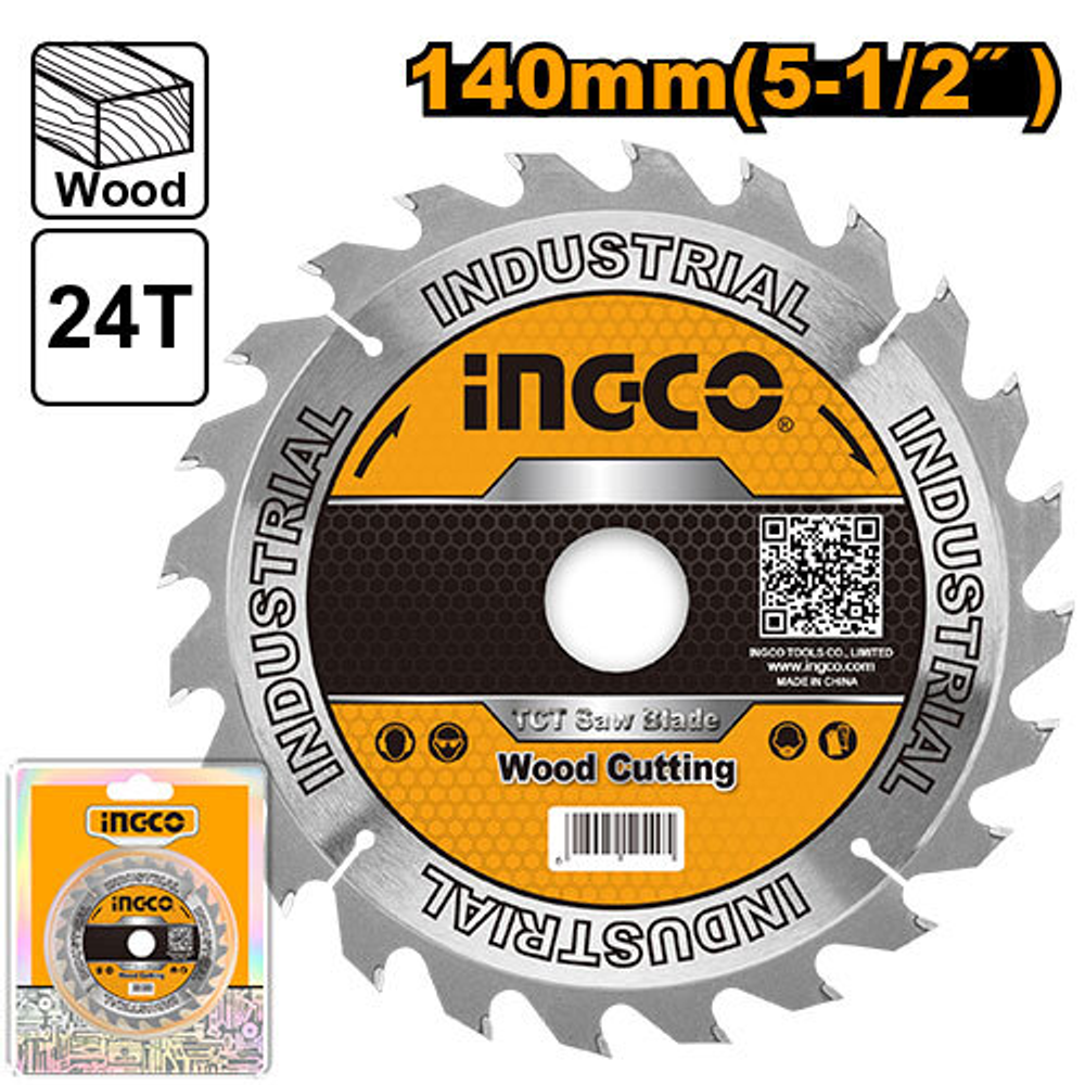 Диск пильный TCT 140 мм INDUSTRIAL