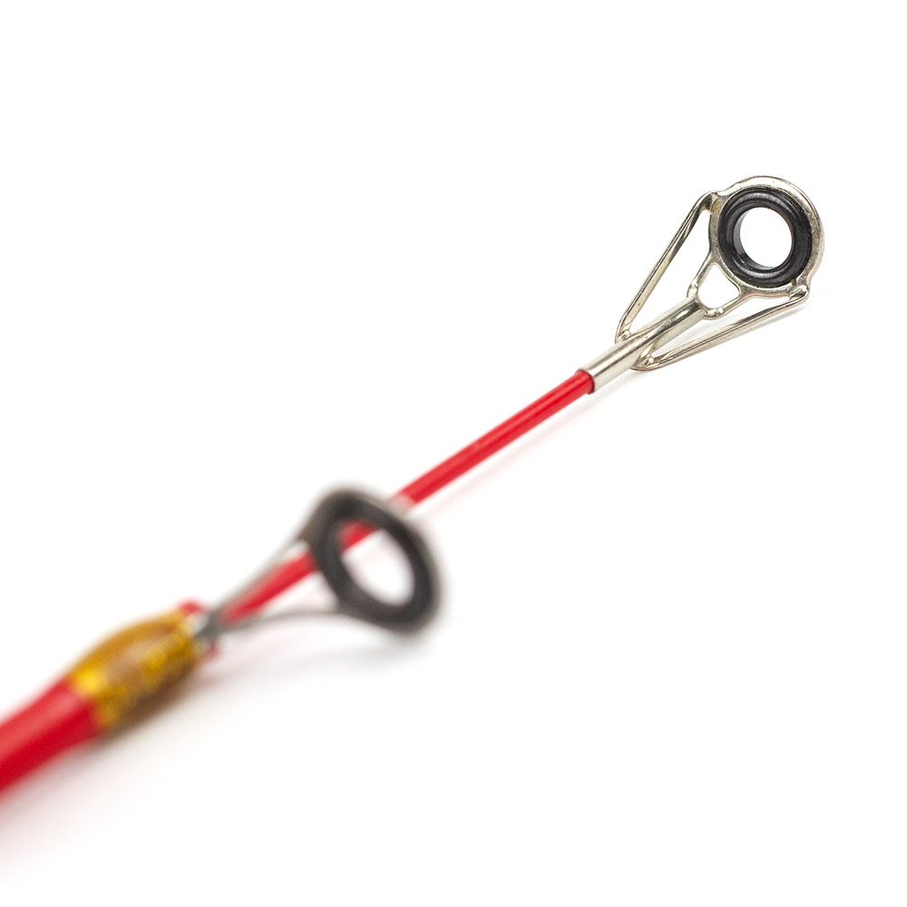 Удочка телескопическая Крокодил 135см (пробка, красная)