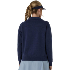 Женская Кофта теннисная Asics Court Core Graphic Half Zip - midnight