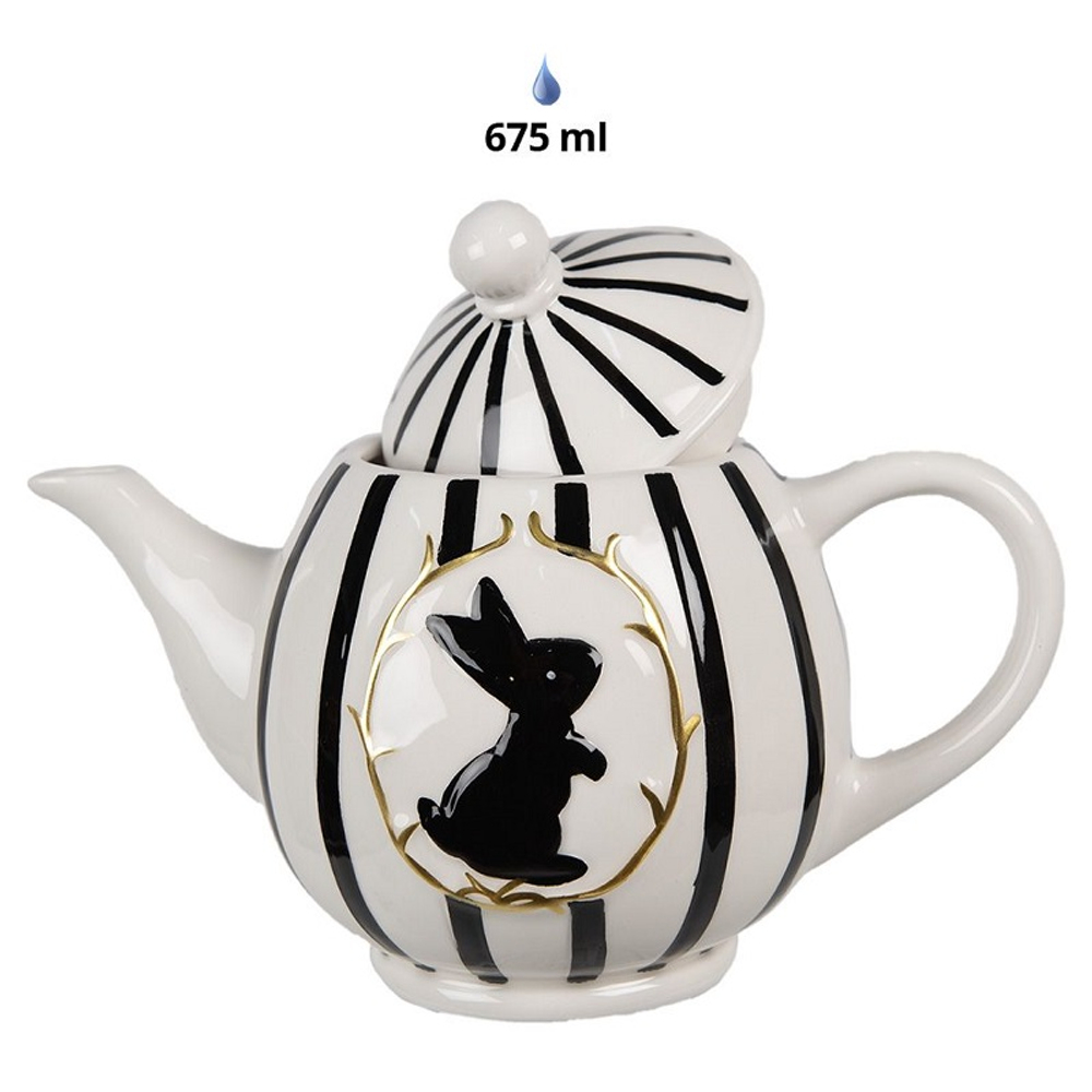 Чайник заварочный "Шахматный кролик" 20x12x15см / 675мл