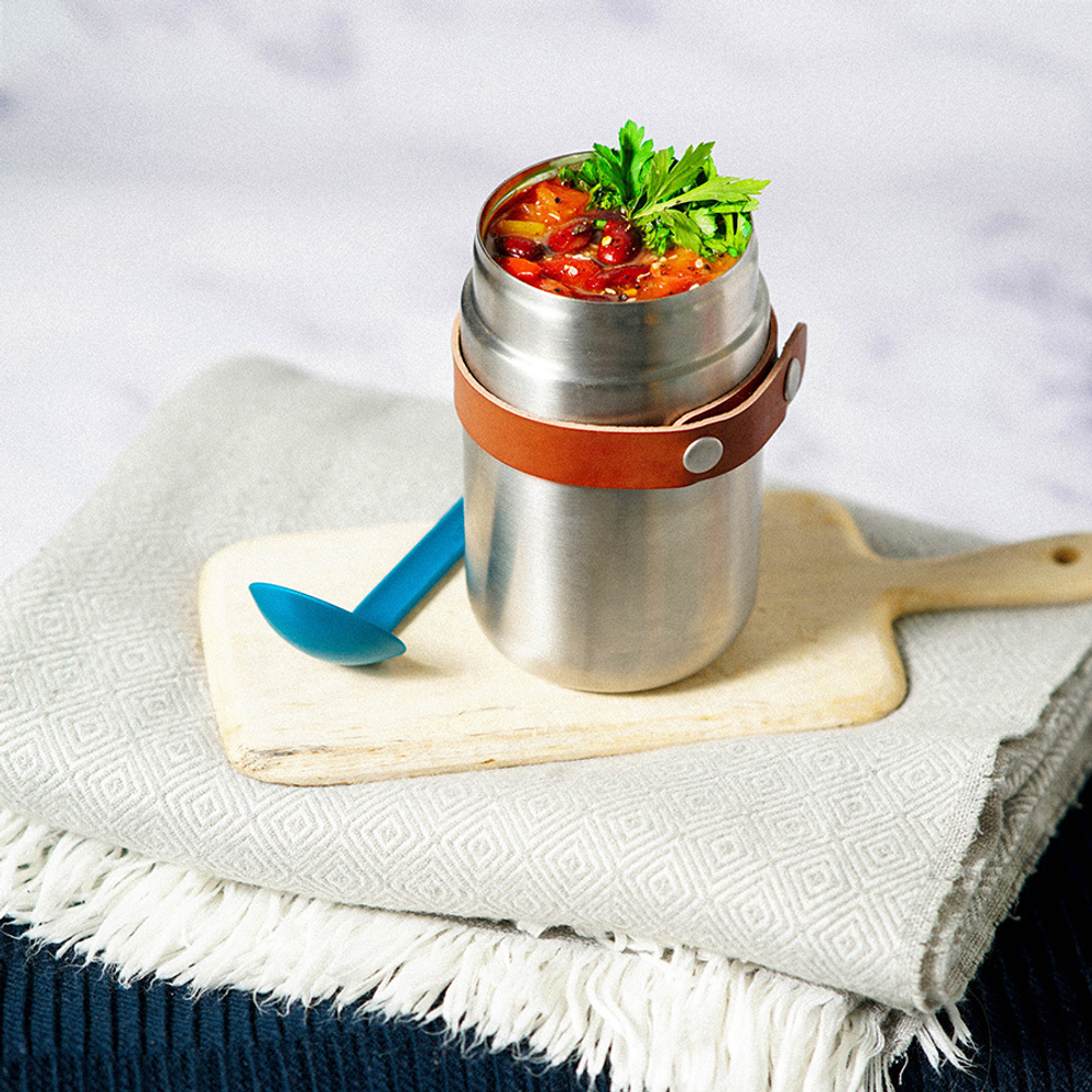 Термос black+blum, food flask, 400 мл, бирюзовый