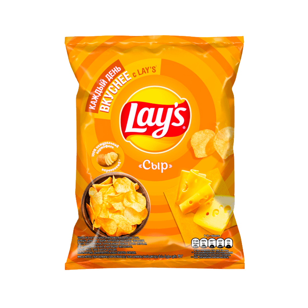 Lays чипсы сыр 70гр