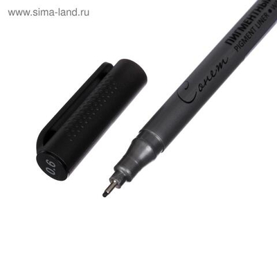 Ручка капиллярная для черчения ЗХК Сонет линер 0.6 мм, чёрный, 2341649