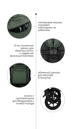 Коляска детская прогулочная MODEL ONE цвет темно-серый