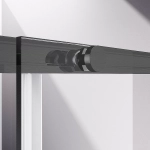 Душевой уголок Vincea Slim-N VSR-4SN9013CLGM 130x90 стекло прозрачное/профиль вороненая сталь