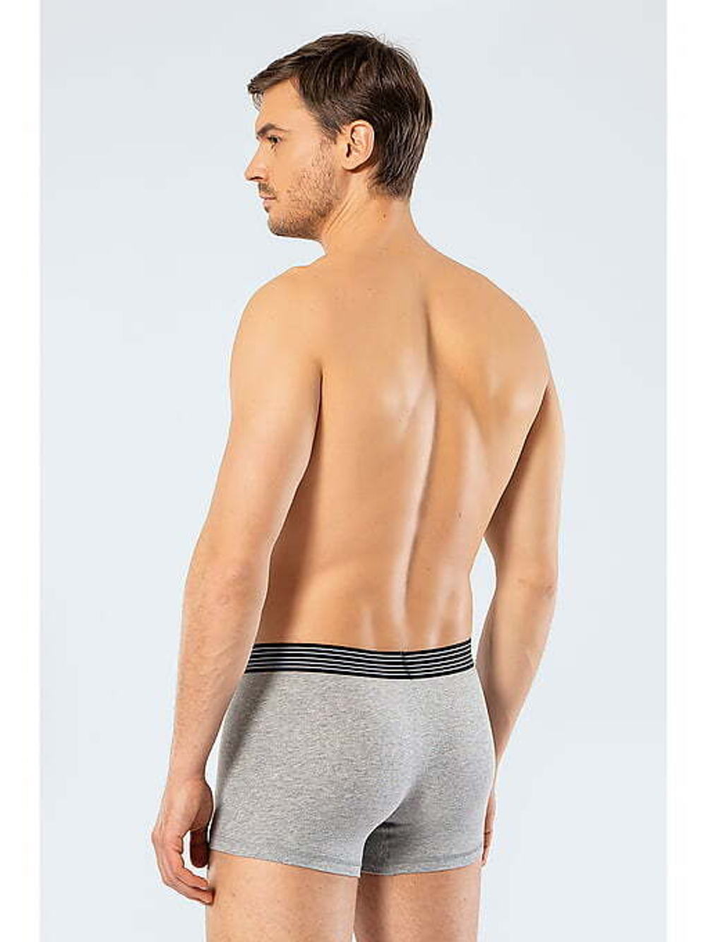 Трусы мужские боксеры. Набор из 2-х штук серый меланж