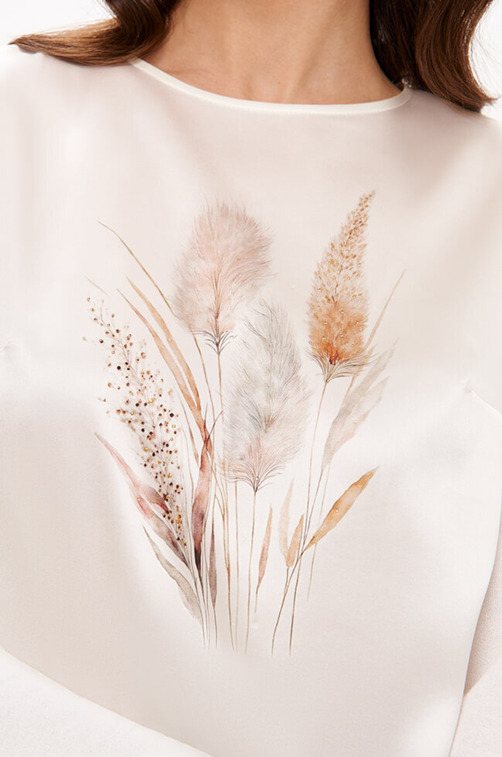 23373 Блузка женская (молочный)