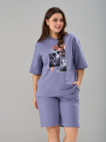 Шорты Нф-101Х/серофиолетовый