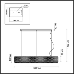 Подвесная люстра Odeon Light Panta 4927/60L