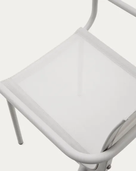 Galdana Штабелируемый садовый стул из белого алюминия