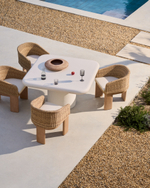 Стул Xoriguer из искусственного ротанга и 100% массива эвкалипта