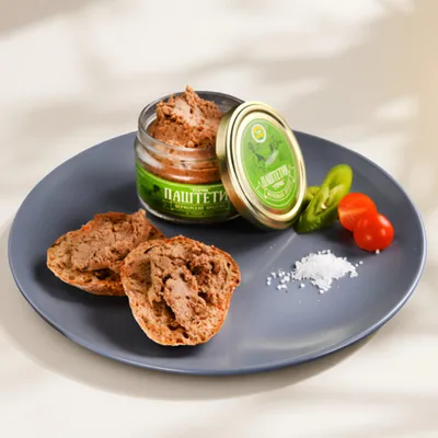 Фотография Утиный паштет / 200 гр купить в магазине Афлора