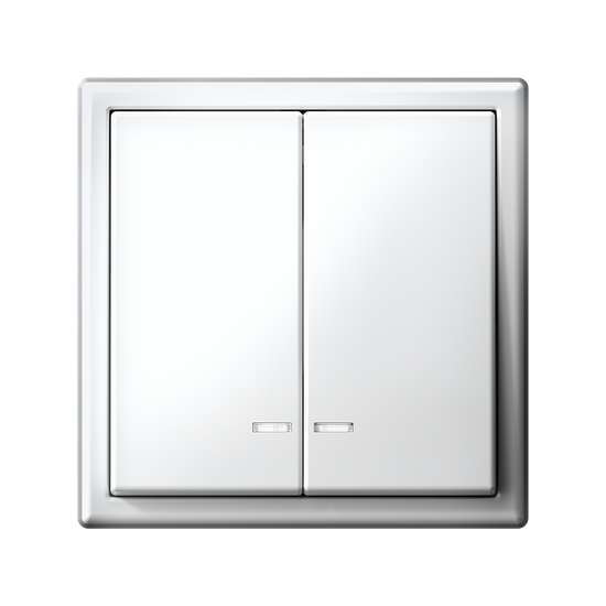 Выключатель 2-кл. ArtGallery (сх. 5а) 10AX с подсветкой механизм бел. SE GAL000153