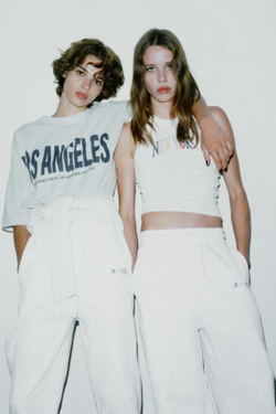 ZARA ФУТБОЛКА ОВЕРСАЙЗ С НАДПИСЬЮ, СЕРЫЙ МЕЛАНЖ