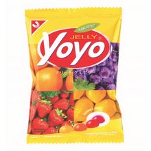 Конфеты желейные Yoyo Jelly Ассорти фруктовое 80 г, 3 шт