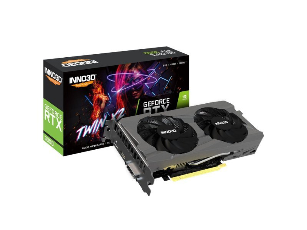 Видеокарта INNO3D Nvidia GeForce RTX 3050 TWIN X2 [N30502-08D6-1711VA41]