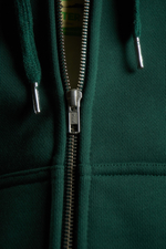 Худи Called a Garment Stamp Heavy Cotton Zip Hoodie "Dark Green"