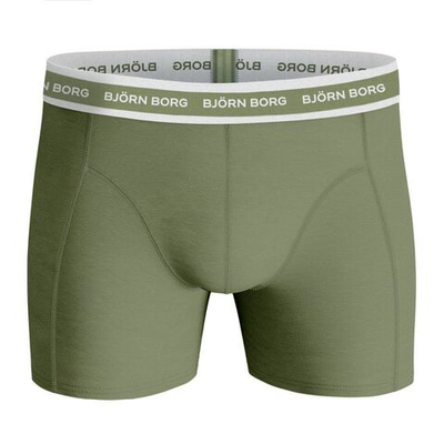 Мужские спортивные боксеры Björn Borg Shorts Sammy BB Fourflower 3P - oil green