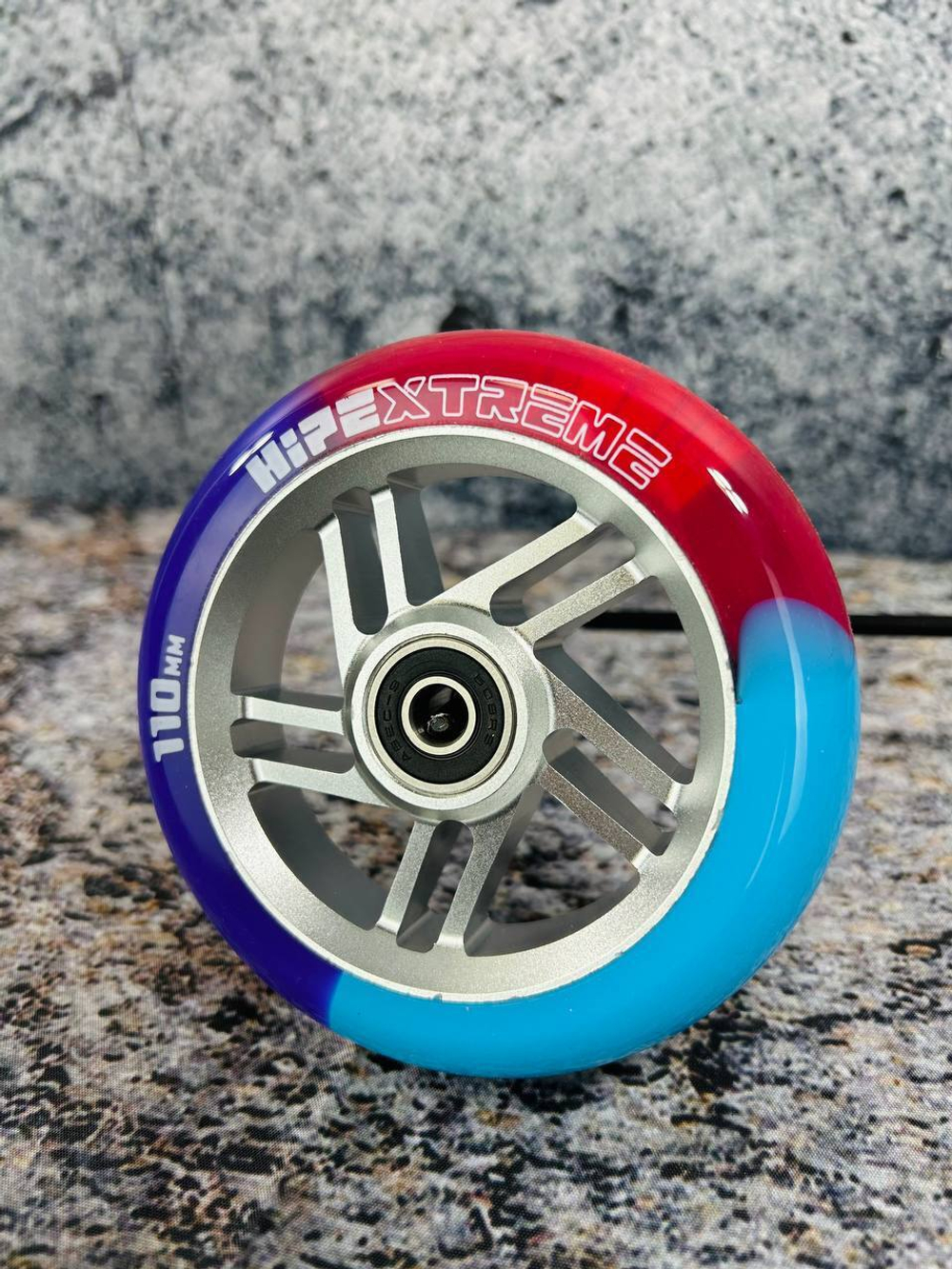 Колесо HIPExtreme H5 mix 110*24 мм, серебро/розовый/голубой/фиолетовый