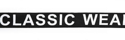 Лента репсовая с рисунком CLASSIC WEAR шир.20мм