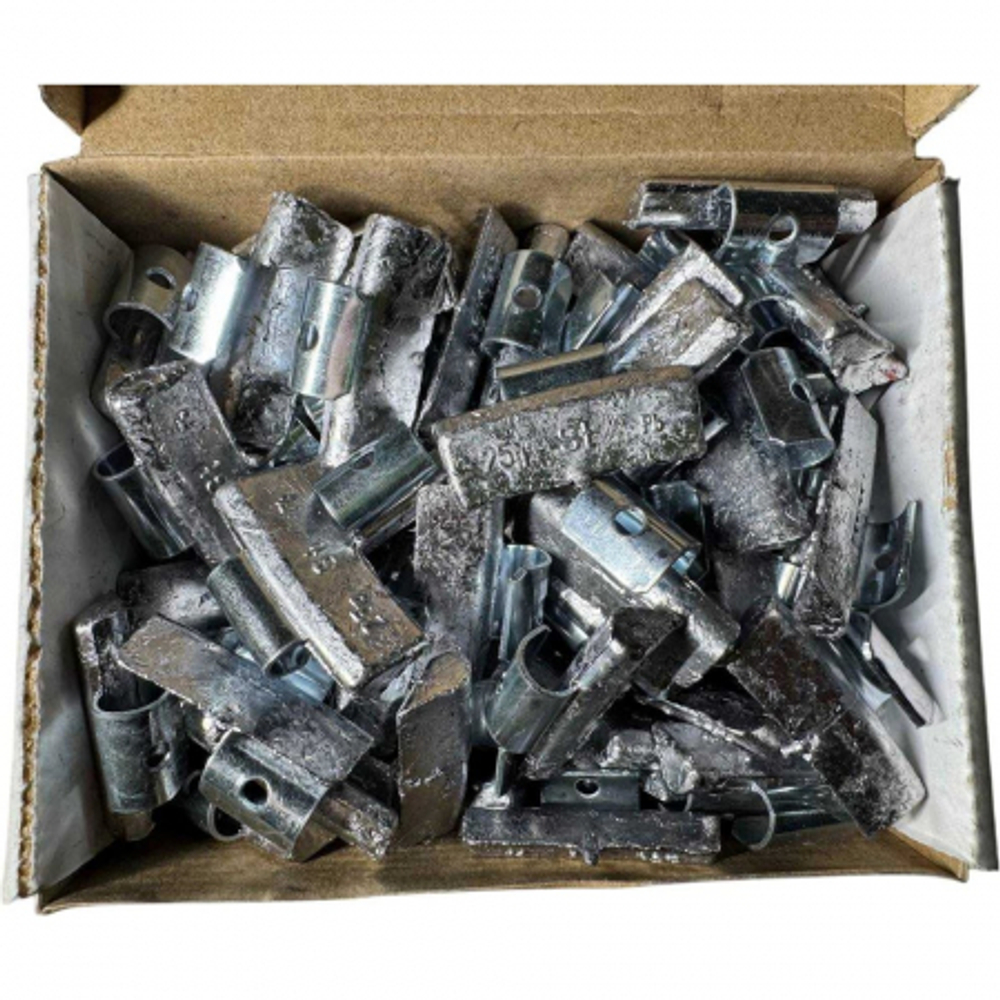 Набор грузов Great Wolf 25гр, для литых дисков, 100шт GW-AL025