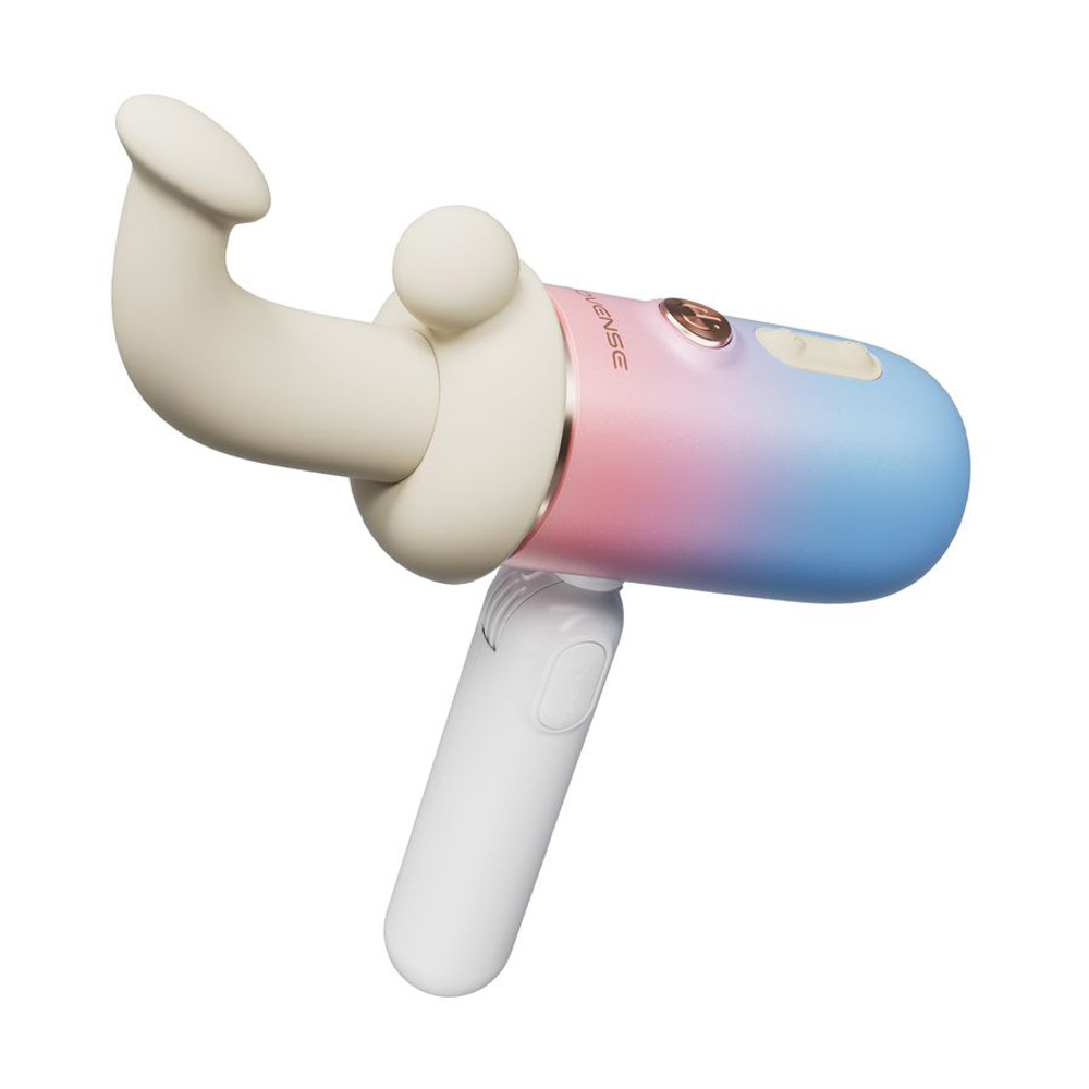 Портативная мини секс-машина 29,1см с функцией нагрева и управлением через приложение Lovense Spinel Mini Sex Machine