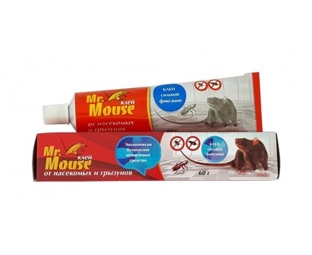 От грызунов и насекомых клей 60гр. туба Mr. Mouse MR-6012