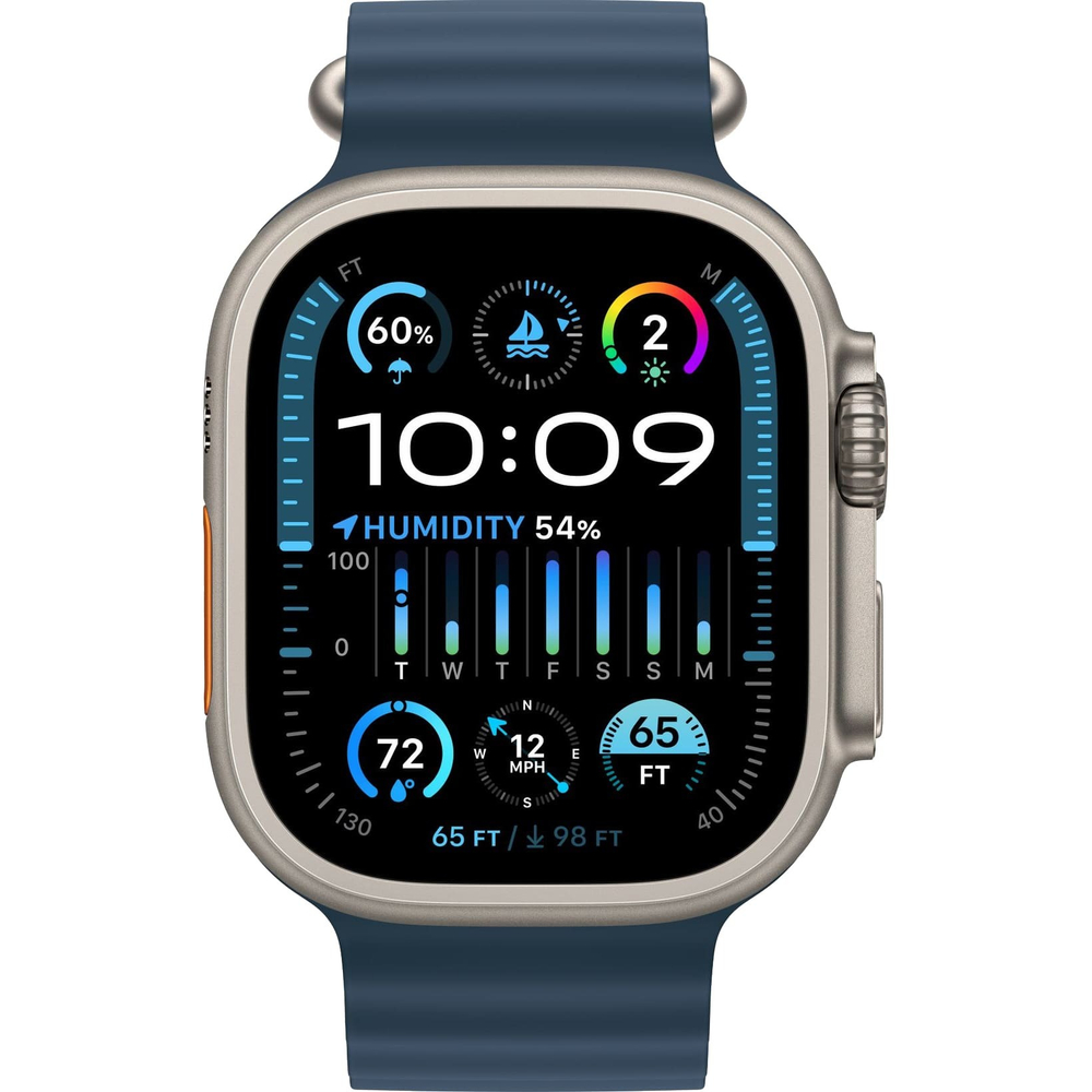 Apple Watch Ultra 2 49mm Ocean Band Blue / Titanium Case