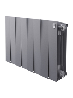 Радиатор биметаллический Royal Thermo PianoForte 300 Серебристый - 8 секц.