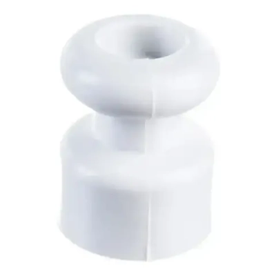 Изолятор для декоративного расположения витых проводов D 17,5 мм, H 22,5 мм "РЕТРО", 10шт, белый
