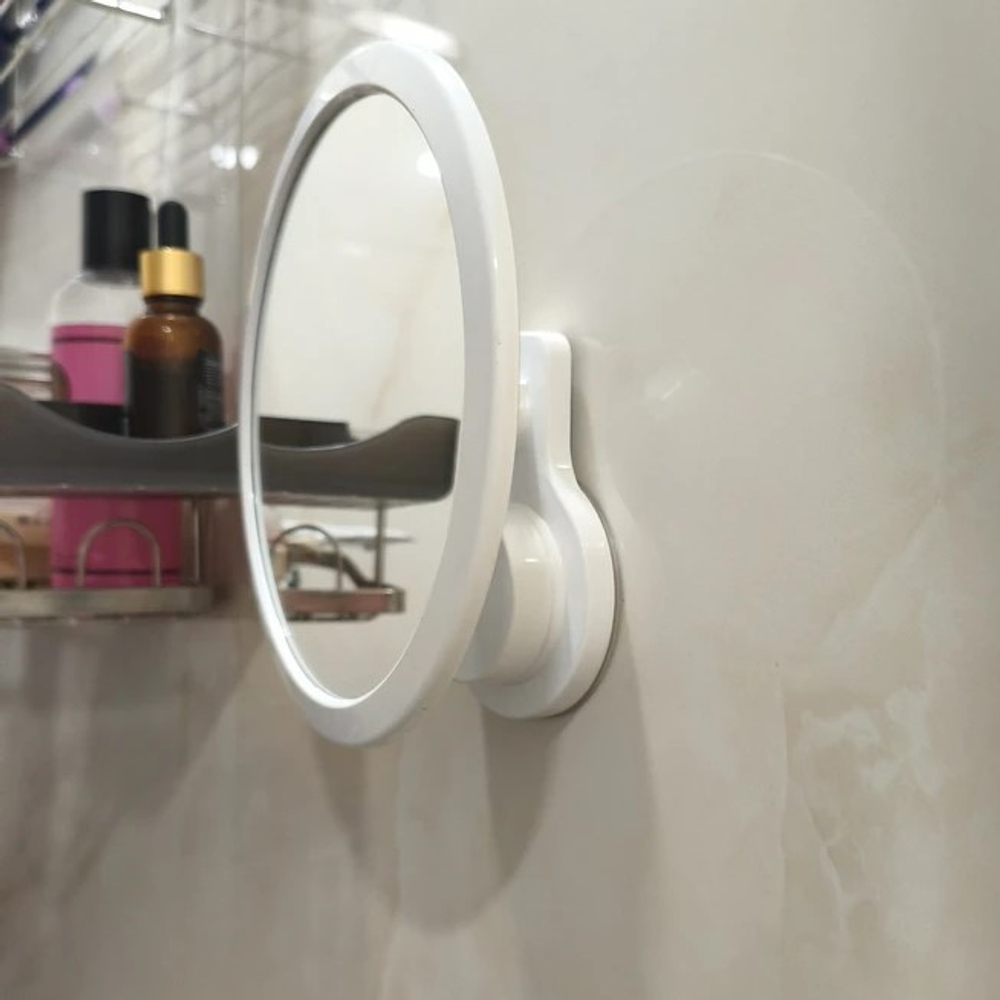 Зеркало настенное круглое, пластик