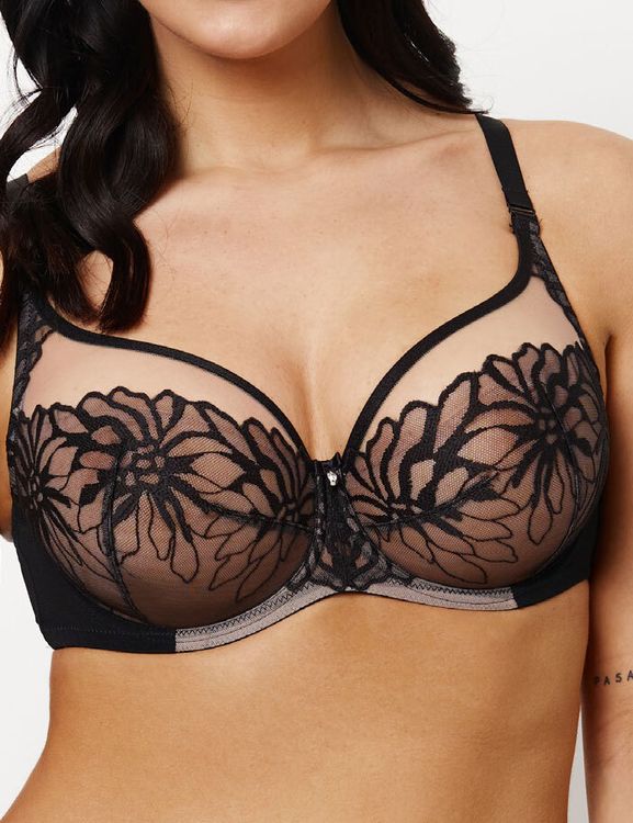 Бюстгальтер Subtille Astra Black Soft full cup (черный/телесный)