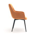 Стул Jordan поворотный 90 градусов, функция возврата, антишум, велюр Frost fox