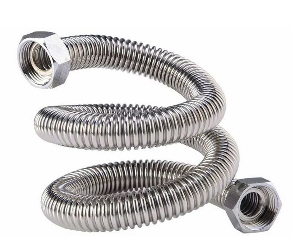 WKR-BB 060 Шланг сильфонный для воды из нерж.стали, гайка-гайка, размер 1/2х1/2, длина 60 см