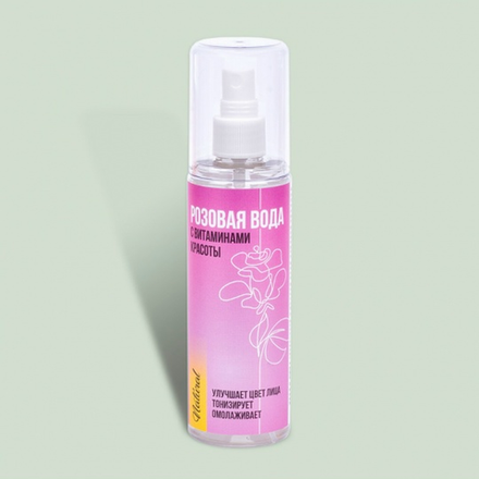 Розовая вода с витаминами красоты Цветочная коллекция, 150мл, ТМ КРЫМСКАЯ НАТУРАЛЬНАЯ КОЛЛЕКЦИЯ