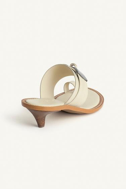 ZARA КОЖАНЫЕ САНДАЛИИ, ЭКРЮ/БЕЛЫЙ