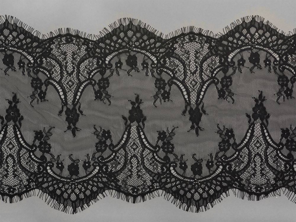 Кружево Французское, ш. 29 см, чёрный