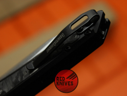 Нож Kershaw Launch 20 A+++ - черный алюминий + вставка "мраморный карбон"