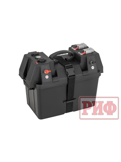 Бокс аккумуляторный 2xUSB, 1x12В, вольтметр с индикацией (424х251х306 мм)