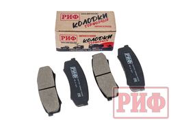 Колодки тормозные задние РИФ Toyota LC120, Mitsubishi Pajero 3, 4 OEM 04466-60020, 04466-60010
