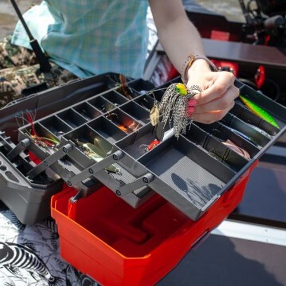 Ящик для снастей NISUS Tackle Box трехполочный оранжевый (N-TB-3-O)