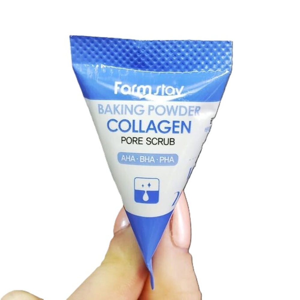 Скраб для лица с коллагеном FarmStаy Baking Powder Collagen Pore Scrub,7гр