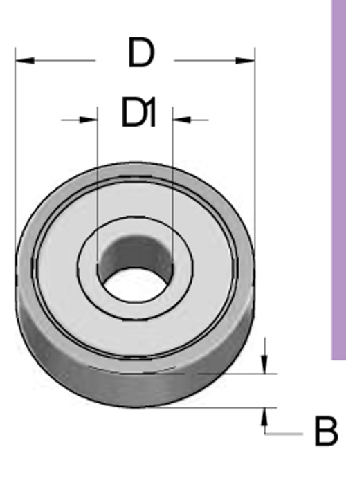 Подшипник B095048 D9,53 d4,76 B3,2_S