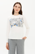 23426 Лонгслив женский (молочный)