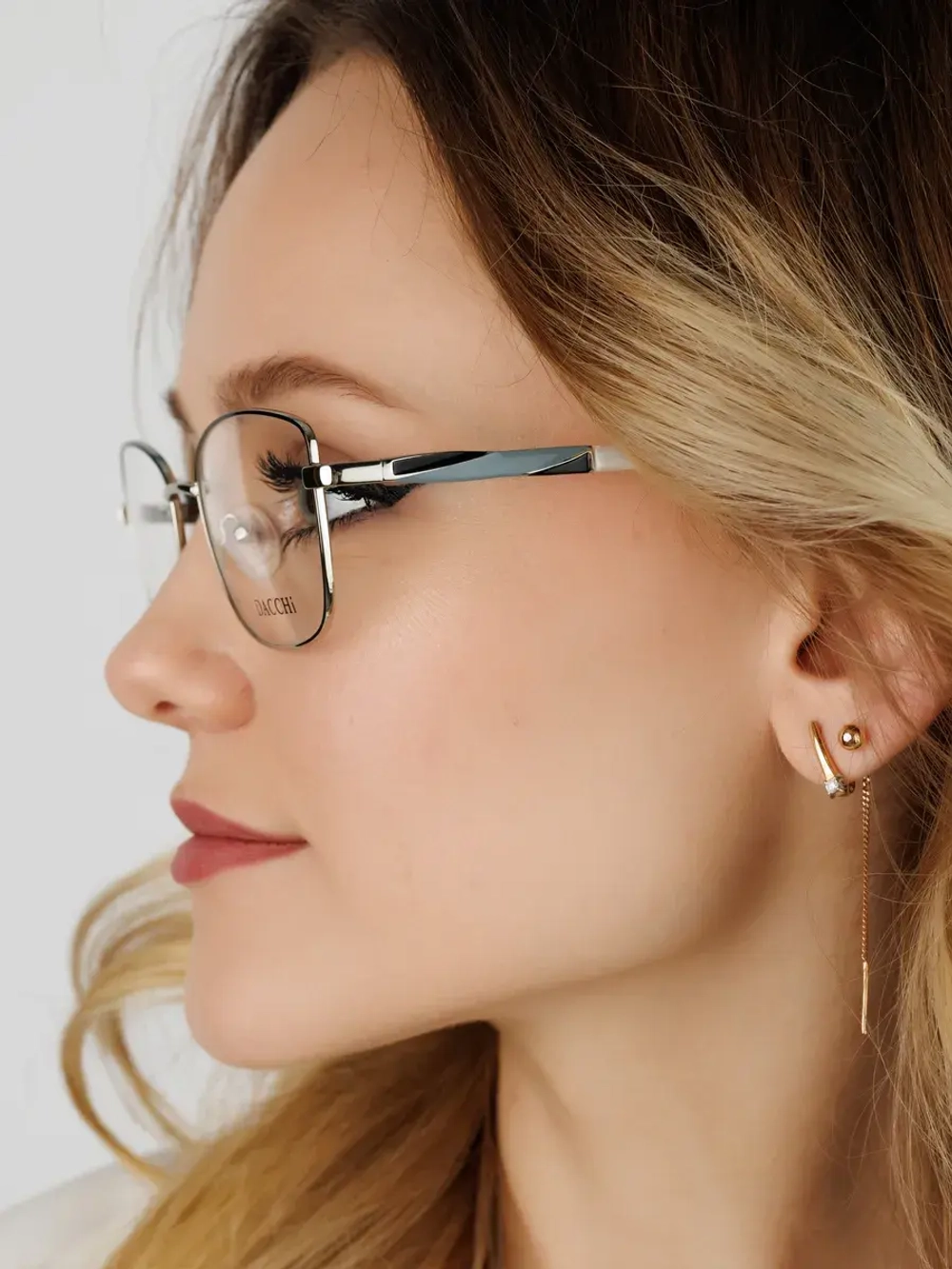 Оправа для очков для зрения женская металлическая