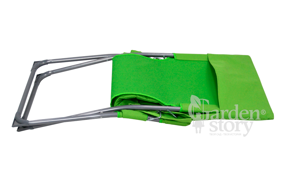 Кресло складное Ирис арт.WR1428 (4 шт в упаковке (каркас серый, ткань салатовая))